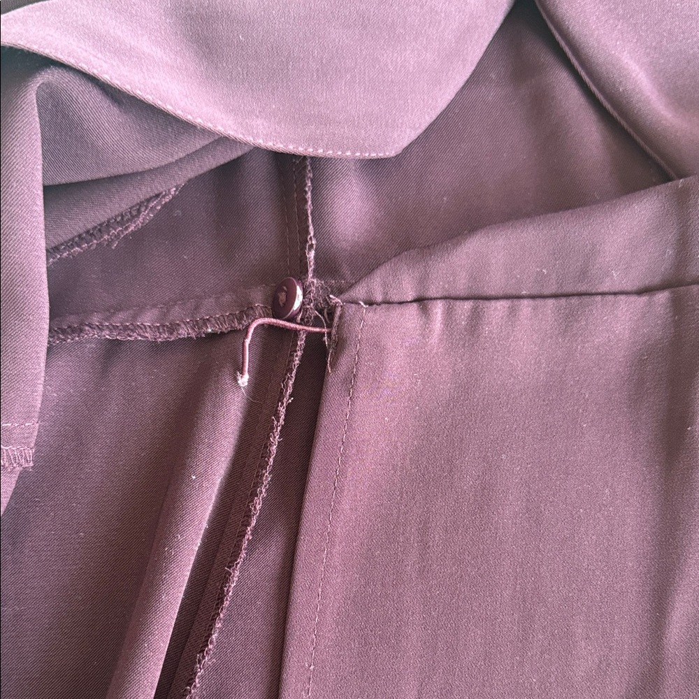 Warehouse Deep Purple Wrap Midi Dress - Picture 16 of 16
